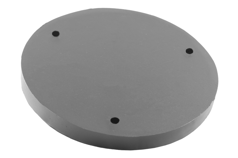 Plato de goma con placa de acero compatible con elevadores ZIPPO, diámetro 149 mm