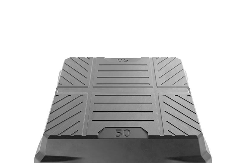 Bloc en caoutchouc pour JAB BECKER, AUTOP utilisation universelle sur ponts élévateurs à ciseaux dimensions 150 x 150 x 50 mm