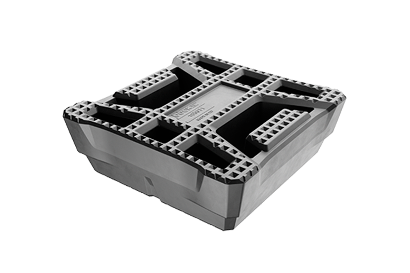 Bloc en caoutchouc pour JAB BECKER, AUTOP utilisation universelle sur ponts élévateurs à ciseaux dimensions 150 x 150 x 50 mm