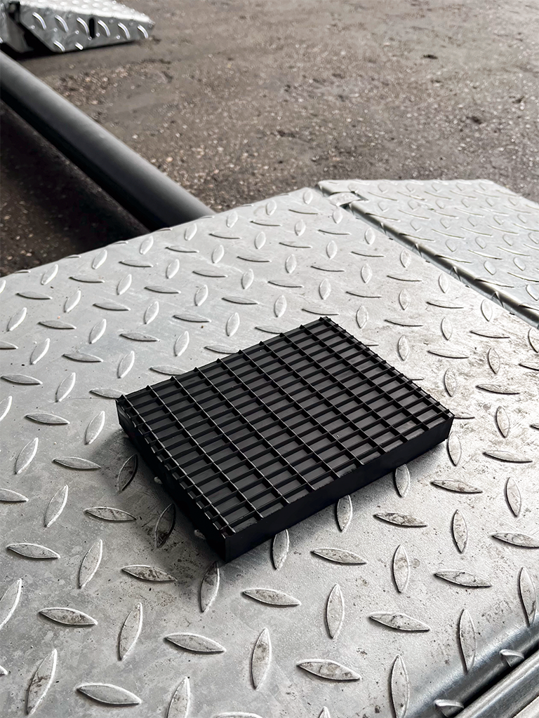 Blocco in gomma per uso universale su ponti a forbice J.A.B. BECKER, AUTOP dimensione 160 x 120 x 20 mm