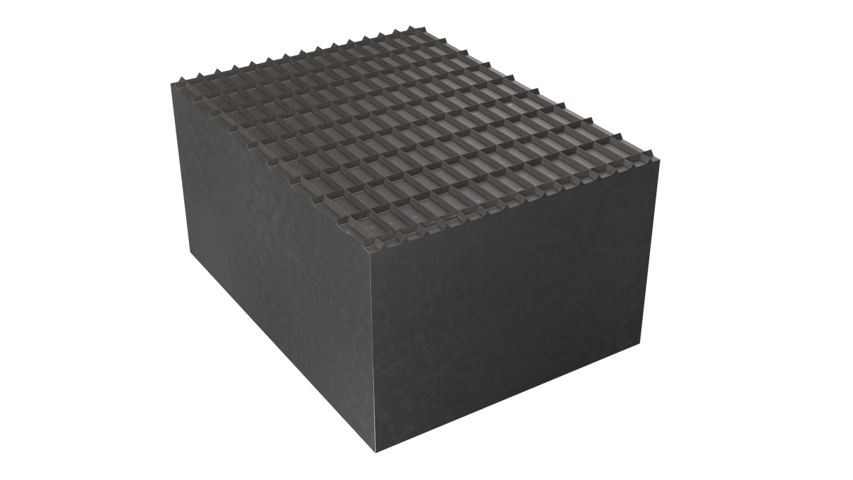 Gummiklotz für RAVAGLIOLI, universelle Verwendung auf Scherenhebebühnen Abmessung 160 x 120 x 80 mm