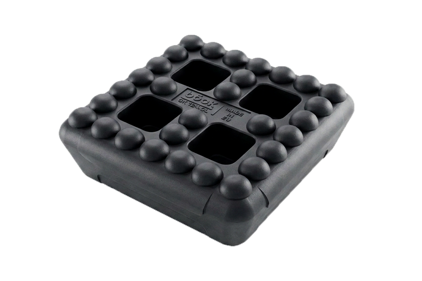 Rubber block for SLIFT, IME universal use on scissor lifts dimensions 120 x 120 x 40 mm