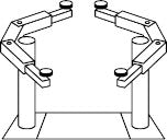 Two-post in-ground lifts