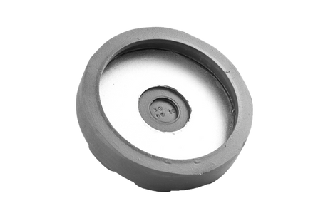 Tampone in gomma con piastra in acciaio compatibile con ponti sollevatori RAVAGLIOLI, SIRIO, SPACE diametro 100 mm