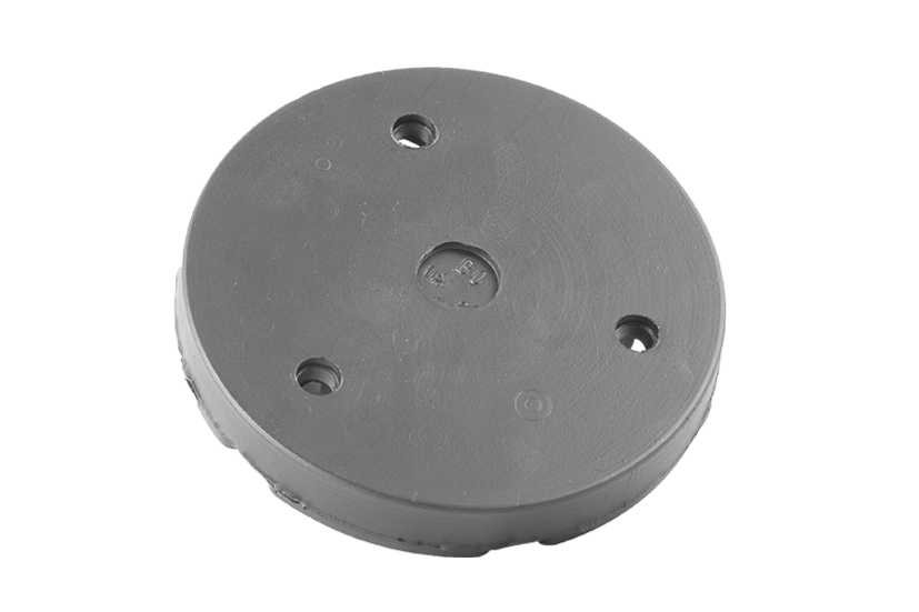 Plato de goma con placa de acero compatible con elevadores ZIPPO, diámetro 100 mm