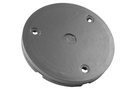 Tampone in gomma con piastra in acciaio compatibile con ponti sollevatori ZIPPO, BEISSBARTH, TECALEMIT diametro 120 mm