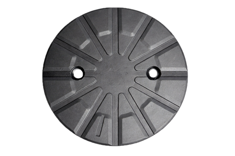 tampone in gomma con piastra in acciaio versione heavy duty compatibile con STENHOJ, AUTOP, FOG, CAR-O-LINER diametro 121 mm