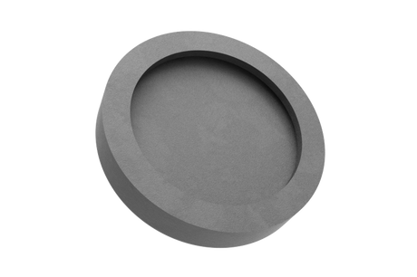Tampone in gomma con piastra in acciaio compatibile con sollevatori VILVER diametro 115 mm