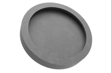 Tampone in gomma con piastra in acciaio compatibile con sollevatori VILVER diametro 145 mm