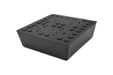 Gummiklotz mit Magnet für universelle Verwendung auf Scherenhebebühnen Abmessung 120 x 120 x 35 mm